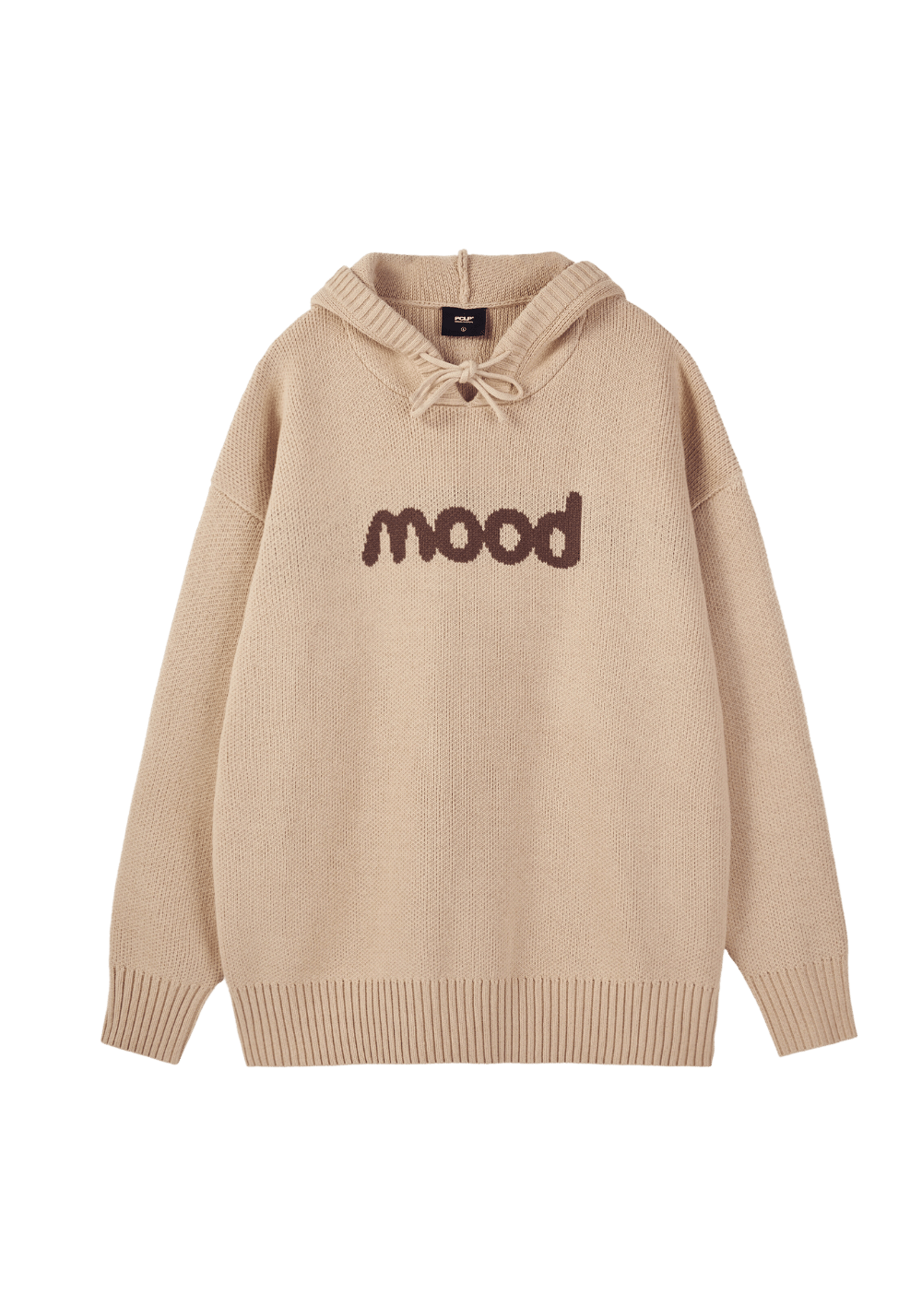 羊毛衬里复古连帽衫