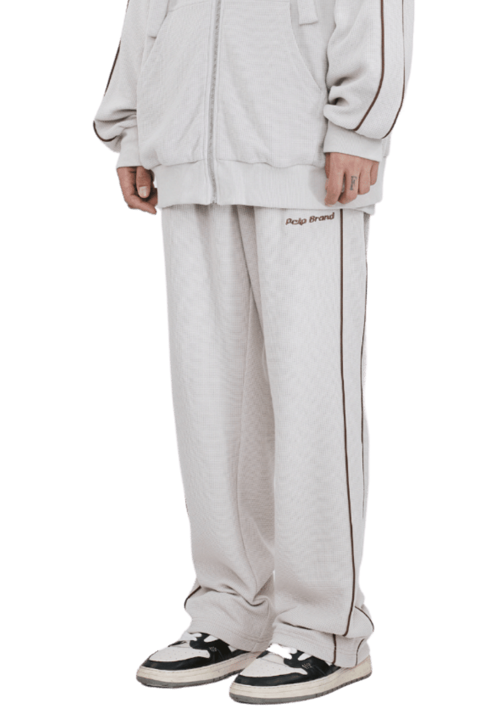 Embroidered Houndstooth Sweatpant