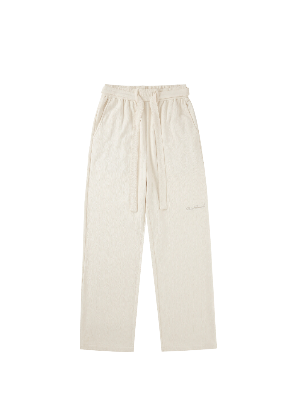 Embroidered Casual Straight Leg Pants