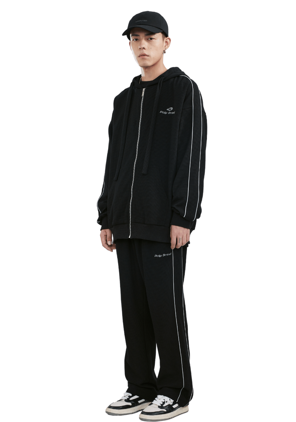 Embroidered Houndstooth Sweatpant